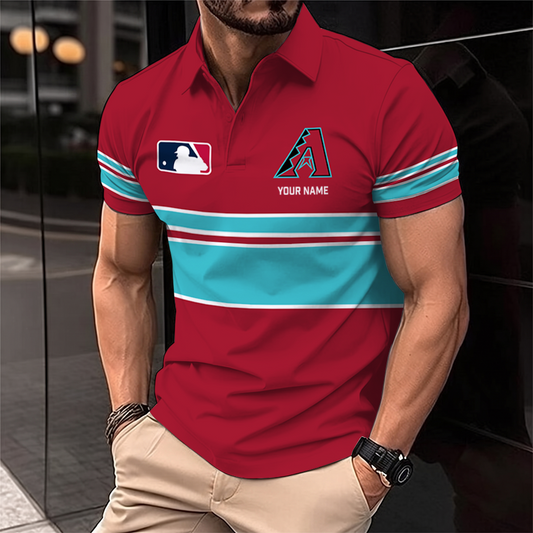 [HOMERUN DEAL] NEW CUSTOMIZED MLB07 ADS ARIZONA DIAMONDBACKS POLO SHIRT