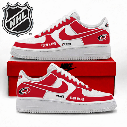 [PUCK DROP DEAL]NEW CUSTOMIZED NHL07 CLH CAROLINA HURRICANES AF1 SHOES