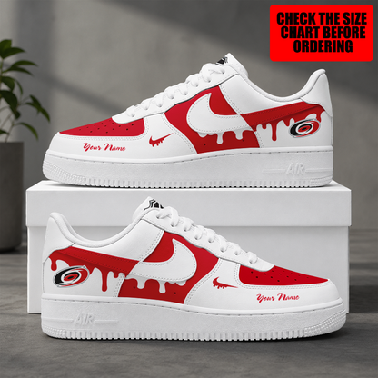[PUCK DROP DEAL] NEW CUSTOMIZED NHL07 CLH CAROLINA HURRICANES AF1 SHOES