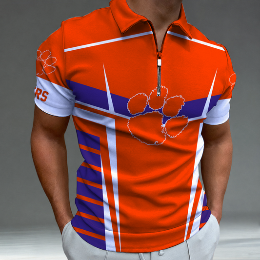 [TOUCHDOWN DEAL] NEW CUSTOMIZED NCAA FBS07 CST CLEMSON TIGERS POLO SHIRT