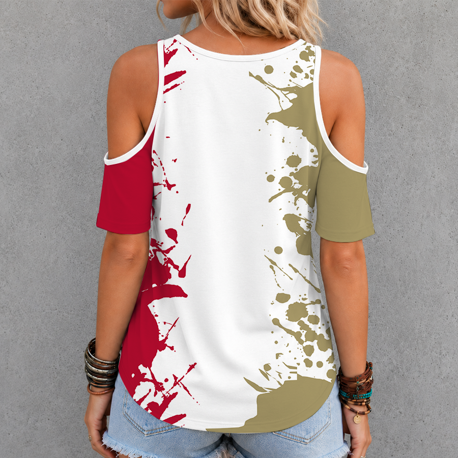 [PUCK DROP DEAL] NEW CUSTOMIZED NCAA MFF07 DEP DENVER PIONEERS CRISS CROSS V-NECK TOP
