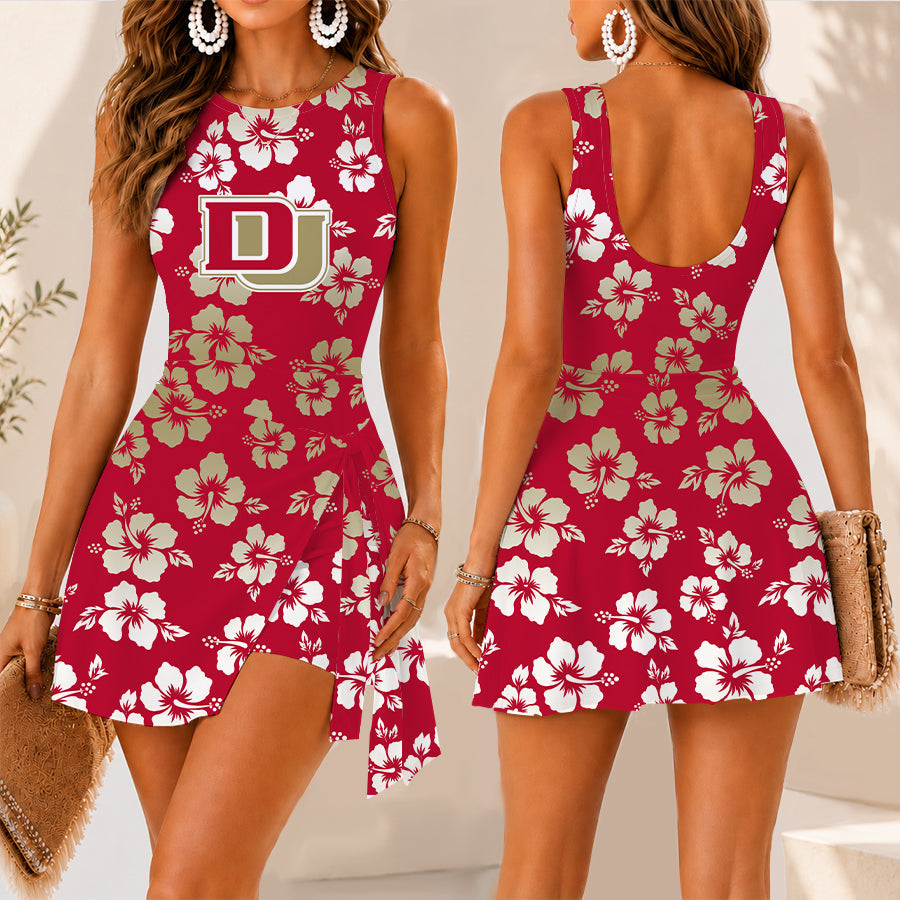 [PUCK DROP DEAL] NEW CUSTOMIZED NCAA MFF07 DEP DENVER PIONEERS WOMEN'S SUMMER SKORT DRESS