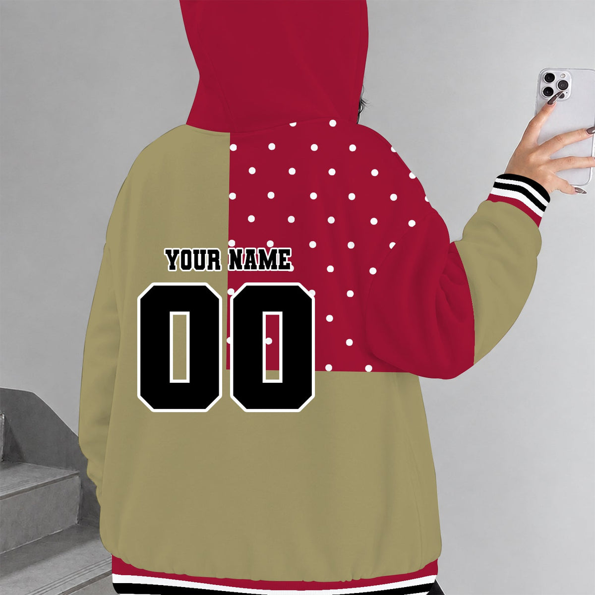 [PUCK DROP DEAL] NEW CUSTOMIZED NCAA MFF07 DEP DENVER PIONEERS STRAPPY ZIP HOODIE