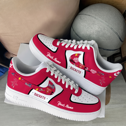[SLAM DUNK DEAL] NEW CUSTOMIZED NBA07 HRO HOUSTON ROCKETS AF1 SHOES