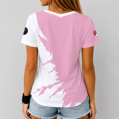 [GOAL DEAL] NEW CUSTOMIZED MLS07 IMC INTER MIAMI CF V-NECK FEMALE SHIRT