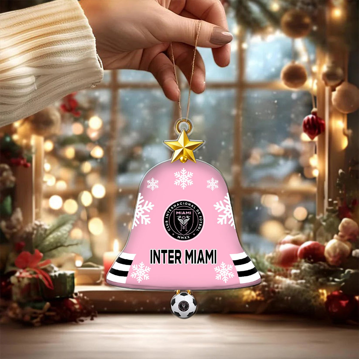 [GOAL DEAL] NEW CUSTOMIZED MLS07 IMC INTER MIAMI CF CHRISTMAS ACRYLIC ORNAMENT