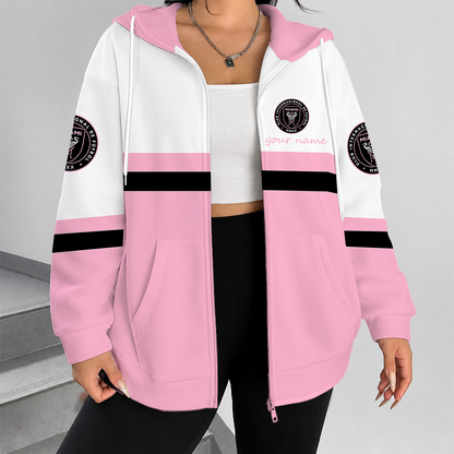 [GOAL DEAL] NEW CUSTOMIZED MLS07 IMC INTER MIAMI CF ZIP HOODIE