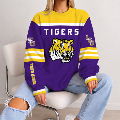 [HOMERUN DEAL] NEW CUSTOMIZED NCAA CWS07 LST LSU TIGERS UNISEX SWEATSHIRT