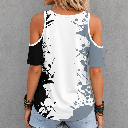 [TOUCHDOWN DEAL] NEW CUSTOMIZED NFL07 LVR LAS VEGAS RAIDERS CRISS CROSS V-NECK TOP
