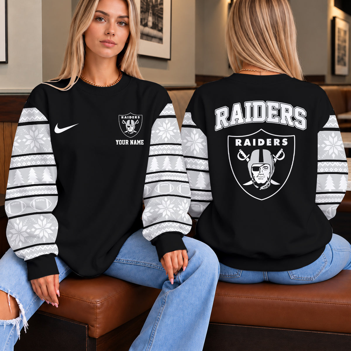 [TOUCHDOWN DEAL] NEW CUSTOMIZED NFL07 LVR THE RAIDERS UNISEX SWEATSHIRT