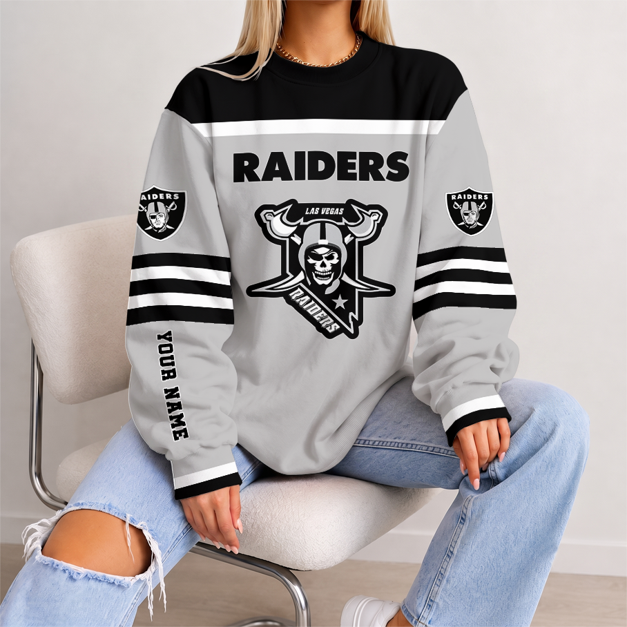 [TOUCHDOWN DEAL] NEW CUSTOMIZED NFL07 LVR LAS VEGAS RAIDERS UNISEX SWEATSHIRT