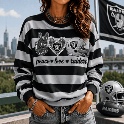 [TOUCHDOWN DEAL] NEW CUSTOMIZED NFL07 LVR LAS VEGAS RAIDERS UNISEX SWEATSHIRT