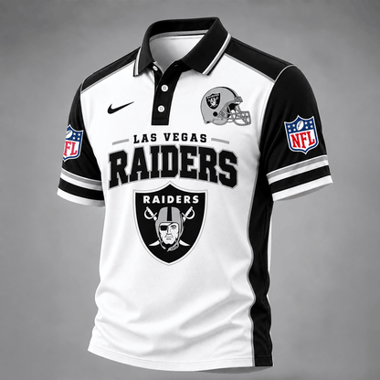 [TOUCHDOWN DEAL] NEW CUSTOMIZED NFL07 LVR THE RAIDERS POLO SHIRT