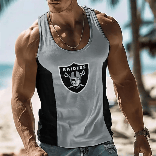 [TOUCHDOWN DEAL] NEW CUSTOMIZED NFL07 LVR LAS VEGAS RAIDERS UNISEX TANK TOP