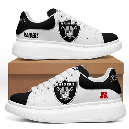 [TOUCHDOWN DEAL] NEW CUSTOMIZED NFL07 LVR LAS VEGAS RAIDERS MCQUEEN SHOES