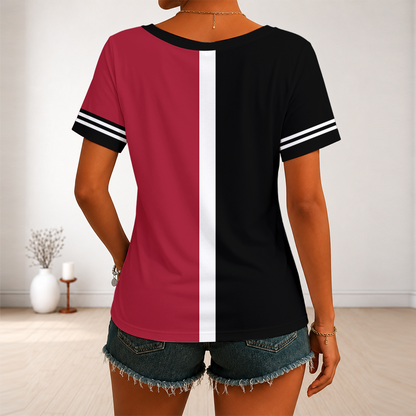 [HOMERUN DEAL] NEW CUSTOMIZED MLB07 ADS ARIZONA DIAMONDBACKS V-NECK FEMALE SHIRT