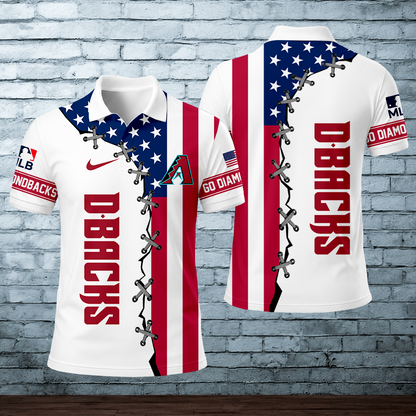 [HOMERUN DEAL] NEW CUSTOMIZED MLB07 ADS ARIZONA DIAMONDBACKS POLO SHIRT