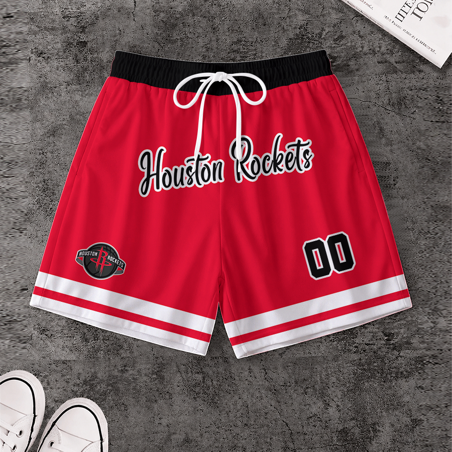 [HOT DEAL] NEW CUSTOMIZED NBA07 HRO HOUSTON ROCKETS SHORT PANTS
