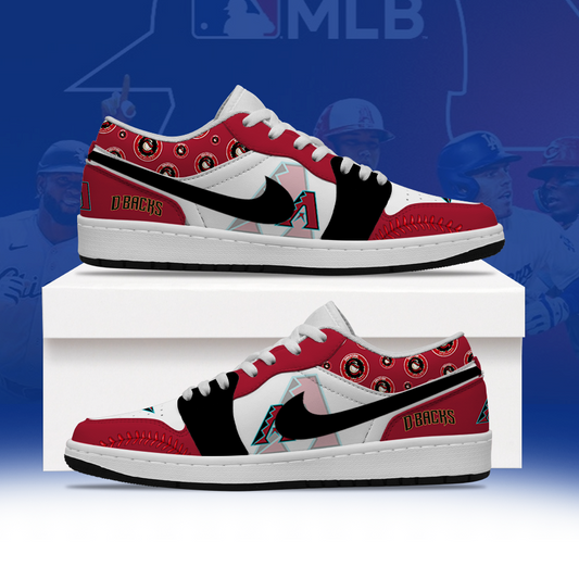 [HOMERUN DEAL] NEW CUSTOMIZED MLB07 ADS ARIZONA DIAMONDBACKS AIR JORDAN LOW SHOES