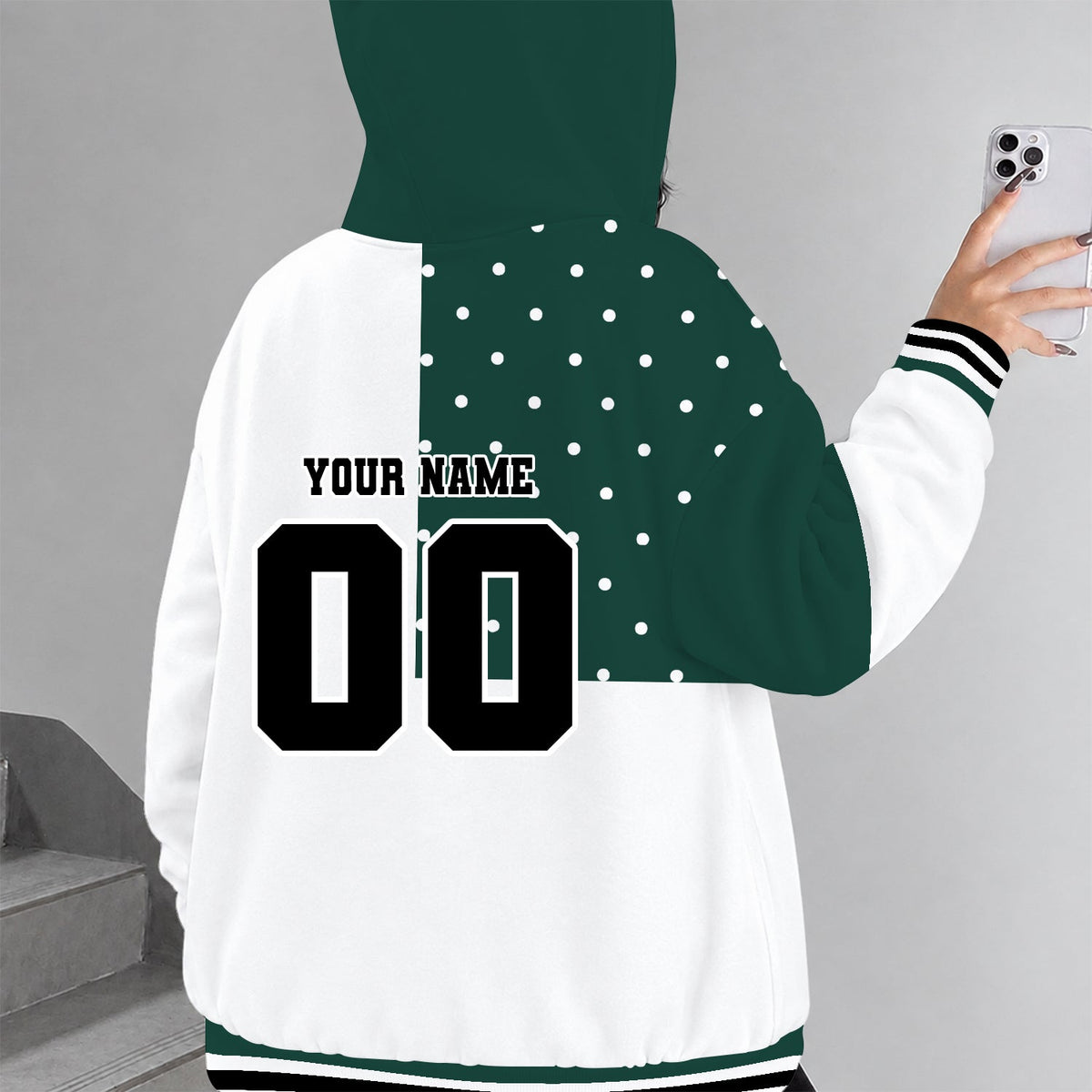 [SLAM DUNK DEAL] NEW CUSTOMIZED NCAA MAM07 MSS MICHIGAN STATE SPARTANS STRAPPY ZIP HOODIE