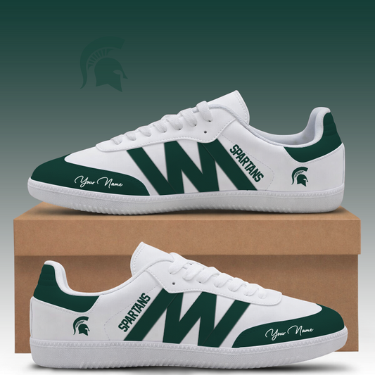 [SLAM DUNK DEAL] NEW CUSTOMIZED NCAA MAM07 MSS MICHIGAN STATE SPARTANS CLASSIC SNEAKERS