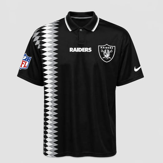 [TOUCHDOWN DEAL] NEW CUSTOMIZED NFL07 LVR LAS VEGAS RAIDERS POLO SHIRT
