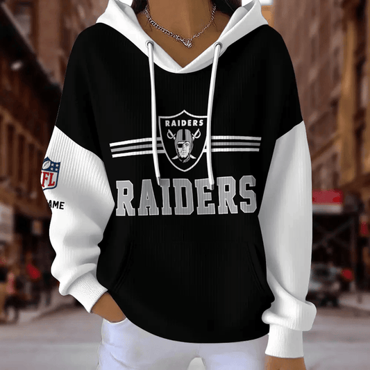 [TOUCHDOWN DEAL] NEW CUSTOMIZED NFL07 LVR LAS VEGAS RAIDERS RIBBED HOODIE & SWEATSHIRT