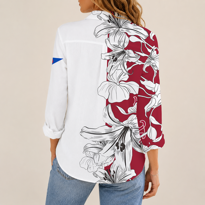 [TOUCHDOWN DEAL] NEW CUSTOMIZED NCAA FBS08 ABC ALABAMA CRIMSON TIDE WOMEN CASUAL SHIRT