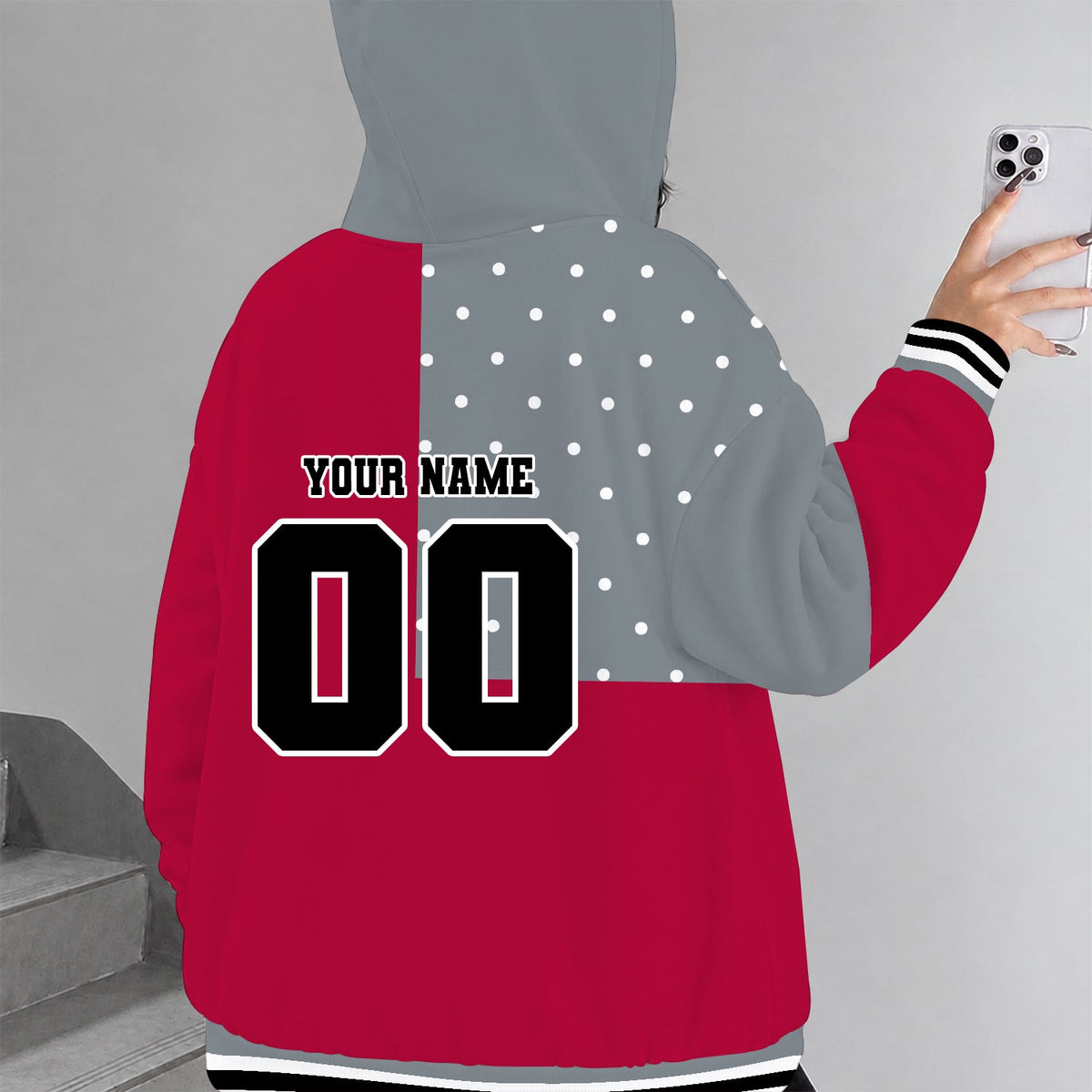 [TOUCHDOWN DEAL] NEW CUSTOMIZED NCAA FBS08 ABC ALABAMA CRIMSON TIDE ZIP HOODIE