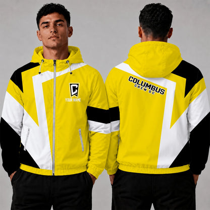 [GOAL DEAL] NEW CUSTOMIZED MLS08 CLC COLUMBUS CREW WINDBREAKER JACKET