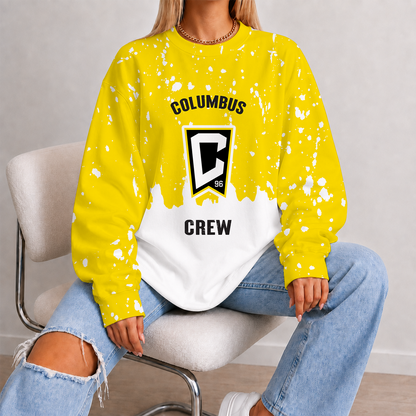 [GOAL DEAL] NEW CUSTOMIZED MLS08 CLC COLUMBUS CREW UNISEX SWEATSHIRT