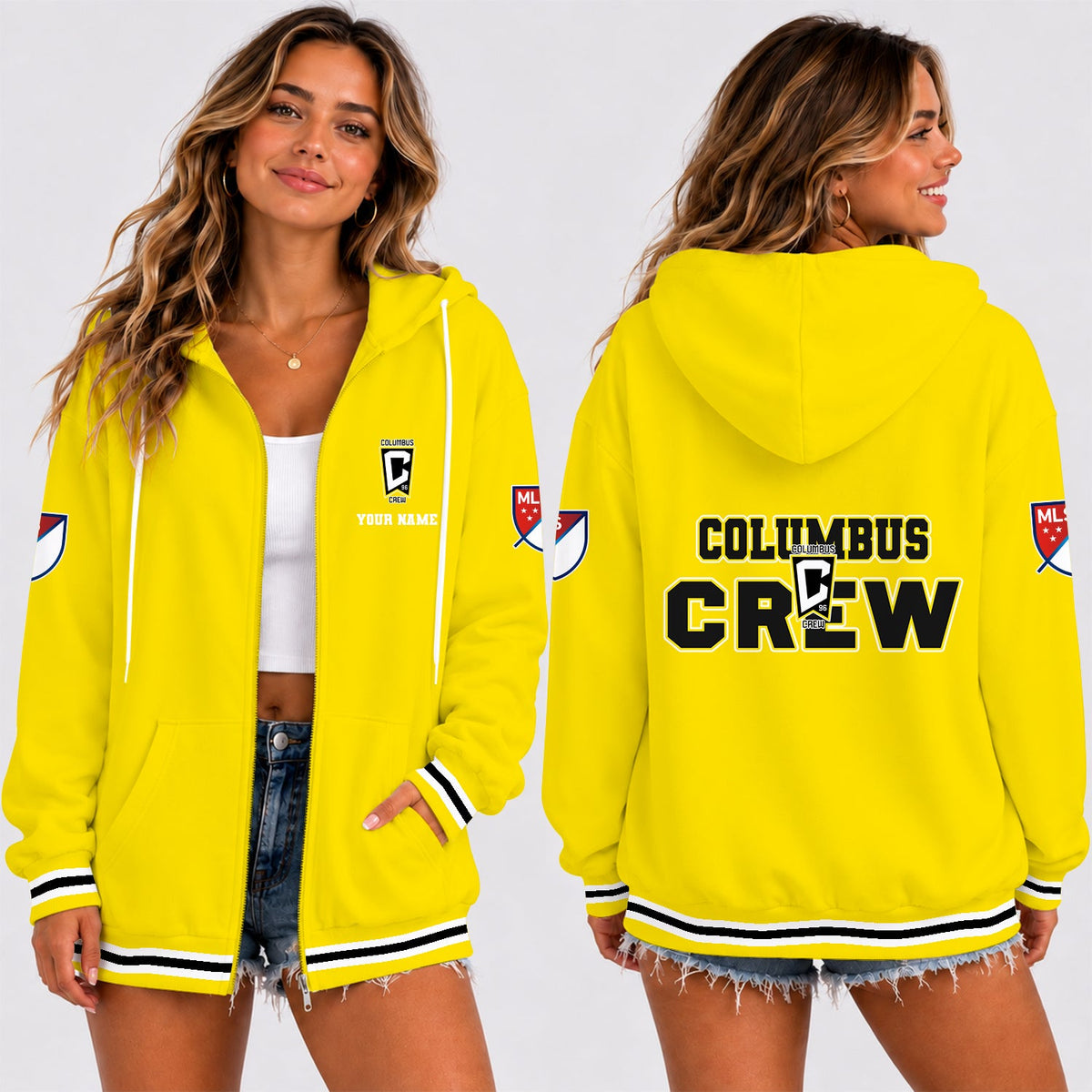[GOAL DEAL] NEW CUSTOMIZED MLS08 CLC COLUMBUS CREW T-SHIRT, HOODIE, ZIP HOODIE