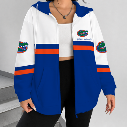[FAN FAVORITE] NEW CUSTOMIZED NCAA CWS08 FLG FLORIDA GATORS ZIP HOODIE