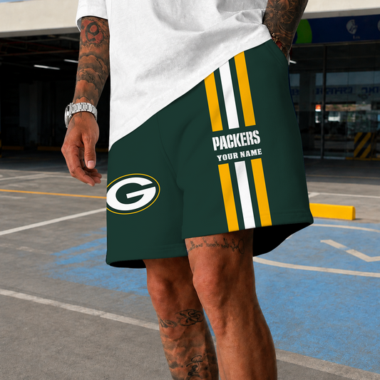 [TOUCHDOWN DEAL] NEW CUSTOMIZED NFL08 GBP GREEN BAY PACKERS SHORT PANTS