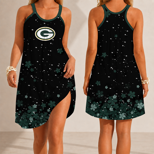 [TOUCHDOWN DEAL] NEW CUSTOMIZED NFL08 GBP GREEN BAY PACKERS CAMISOLE DRESS