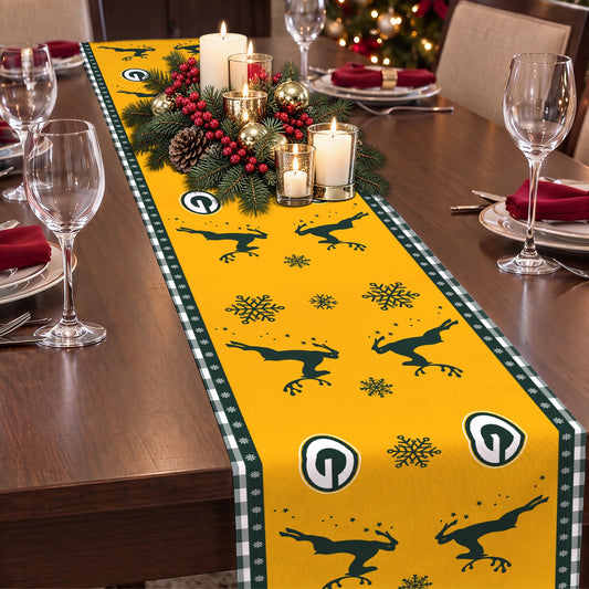 [TOUCHDOWN DEAL] NEW CUSTOMIZED NFL08 GBP GREEN BAY PACKERS TABLE RUNNER