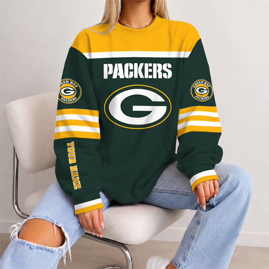 [TOUCHDOWN DEAL] NEW CUSTOMIZED NFL08 GBP GREEN BAY PACKERS UNISEX SWEATSHIRT