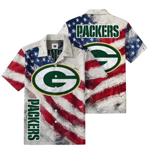 [TOUCHDOWN DEAL] NEW CUSTOMIZED NFL08 GBP GREEN BAY PACKERS UNISEX HAWAIIAN SHIRT
