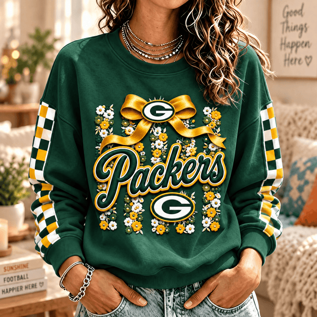 [TOUCHDOWN DEAL] NEW CUSTOMIZED NFL08 GBP GREEN BAY PACKERS  UNISEX SWEATSHIRT