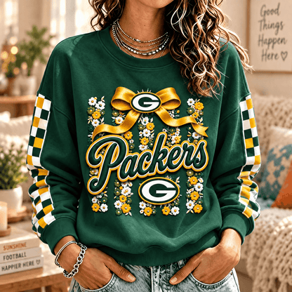 [TOUCHDOWN DEAL] NEW CUSTOMIZED NFL08 GBP GREEN BAY PACKERS  UNISEX SWEATSHIRT