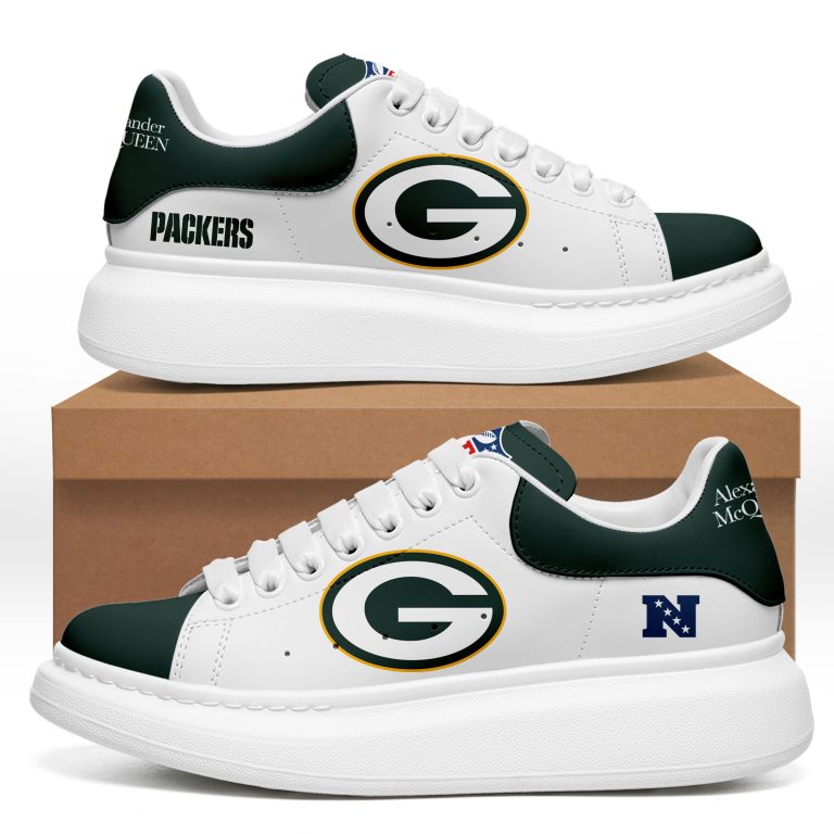 [TOUCHDOWN DEAL] NEW CUSTOMIZED NFL08 GBP GREEN BAY PACKERS MCQUEEN SHOES
