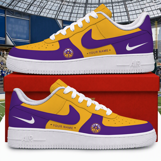 [HOOPS SPECIAL] NEW CUSTOMIZED WNBA08 LAS LOS ANGELES SPARKS AF1 SNEAKERS