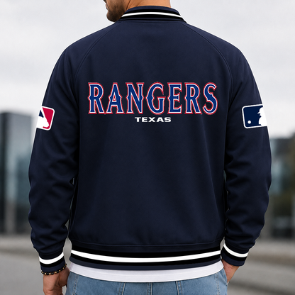 [HOMERUN DEAL] NEW CUSTOMIZED MLB08 TRS TEXAS RANGERS MULTICOLOR MEN'S CASUAL JACKET
