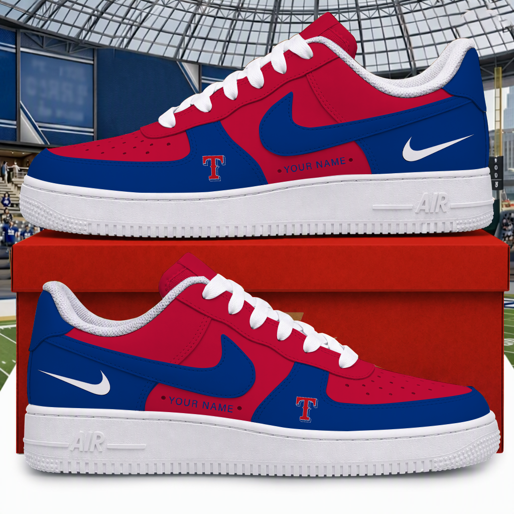 [HOMERUN DEAL] NEW CUSTOMIZED MLB08 TRS TEXAS RANGERS AF1 SHOES