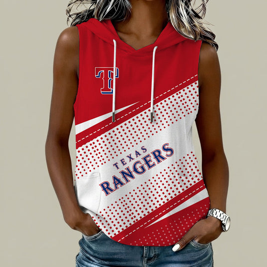 [HOMERUN DEAL] NEW CUSTOMIZED MLB08 TRS TEXAS RANGERS WOMEN'S SLEEVELESS HOODED POCKET TANK TOP