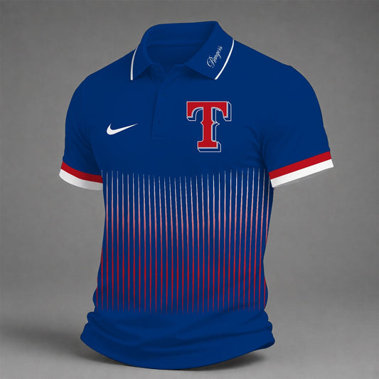 [HOMERUN DEAL] NEW CUSTOMIZED MLB08 TRS TEXAS RANGERS POLO SHIRT