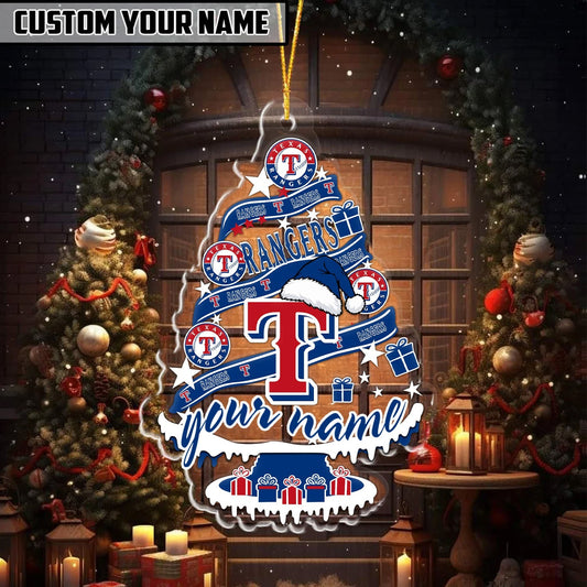 [HOMERUN DEAL] NEW CUSTOMIZED MLB08 TRS TEXAS RANGERS CHRISTMAS ACRYLIC ORNAMENT