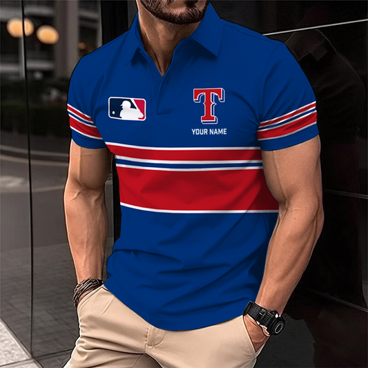 [HOMERUN DEAL] NEW CUSTOMIZED MLB08 TRS TEXAS RANGERS POLO SHIRT