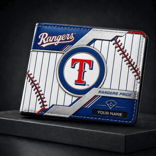 [HOMERUN DEAL] NEW CUSTOMIZED MLB08 TRS TEXAS RANGERS LEATHER WALLET