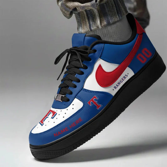 [HOMERUN DEAL] NEW CUSTOMIZED MLB08 TRS TEXAS RANGERS AF1 SHOES